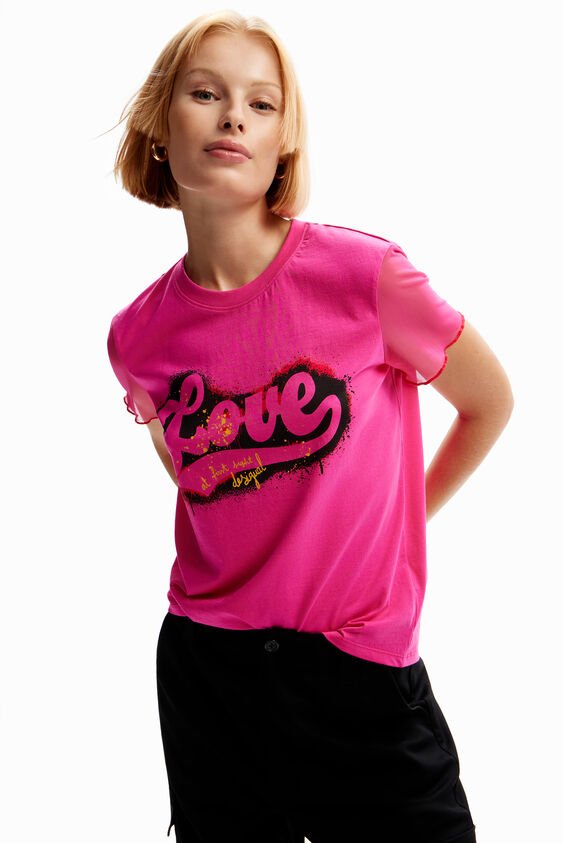Clothing - Desigual Graffiti Love T-Shirt