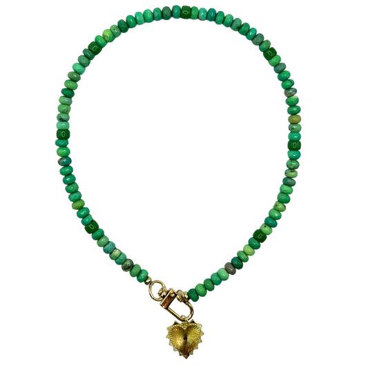 Jewelry - Faceted Green Opal Necklace